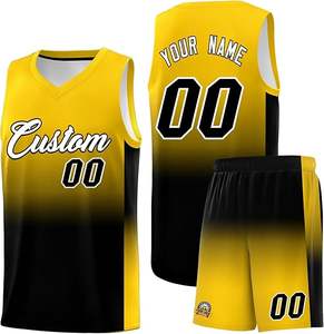 Maillots de basket-ball en polyester confortables pour hommes, vêtements de sport sans manches à la mode, vêtements de basket-ball à sublimation avec logo personnalisé - Product Image 1