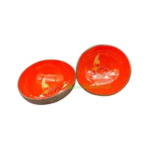 Juego de cuencos de coco hechos a mano en Vietnam Madre de perla Incrustaciones decorativas para uso doméstico Laca de alta calidad - Product Image 4