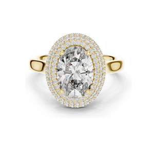 Anillo Halo con Diamante de Laboratorio de 2.496 CT para Mujer, Claridad VVS-VS EF, Oro de 18KT, 14KT, 10KT y Plata 925, Oro Rosa, Amarillo y Blanco - Product Image 1