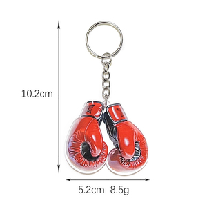 Gants de boxe porte-clés acrylique boxe porte-clés pendentif Anime personnalisé créatif homme cadeau sac pendentif voiture porte-clés - Product Image 6