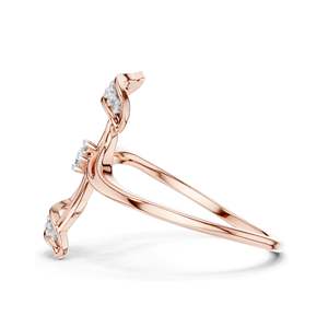 Anillo Floral con Diamante de Laboratorio Redondo Brillante de 0.099 CT para Mujer, Claridad VVS-VS EF, Cultivado por CVD, Oro de 18K, 14K, 10K y Plata 925 - Product Image 6