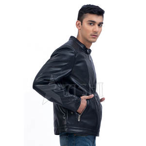 Chaqueta de cuero de piel de vaca con estilo para hombre de calle superior de alta calidad con diferentes colores al mejor precio para el invierno - Product Image 4