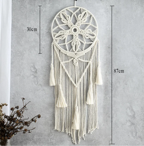 ดักฝันคุณภาพพรีเมียมขนาดใหญ่ ดักฝันแบบมาคราเม่ ดักฝันแขวนผนัง - Product Image 2
