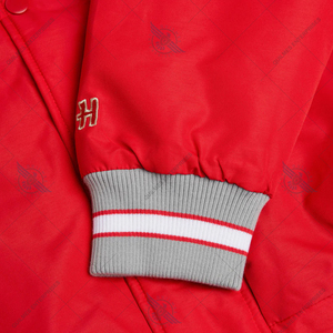 Veste bomber d'hiver chaude de l'Université de l'État de l'Ohio avec logo brodé, veste à capuche - Product Image 4