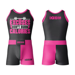 Conjuntos de Chalecos y Pantalones Cortos Deportivos de Boxeo para Hombre y Mujer, Producto Confiable y de Moda, Secado Rápido, Color Liso, Uniformes para Club de Boxeo - Product Image 1