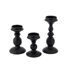 เชิงเทียนโลหะสำหรับตกแต่งโรงแรมดีไซน์รูปดาวสีดำทันสมัย - Product Image 4