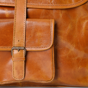 Pince à cheveux en cuir de vachette style western, accessoire pour cheveux de cowgirl - Product Image 2