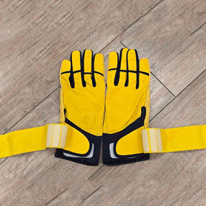 Premium Baseball batting <b>gloves</b> 100% Original Cowhide Leather <b>Gloves</b> Anti-Slip Palm and Breathable <b>Mesh</b> for Youth and Adults - Product Image 5