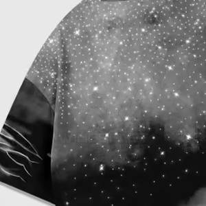 Gran oferta de camisetas de manga corta con diamantes de imitación para hombre, Camiseta estampada de algodón 100% holgada de alta calidad para hombre - Product Image 3