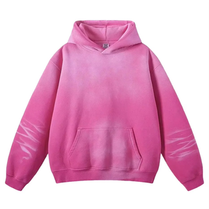 Poliéster Algodón Vintage Lavado Mono Lavado Tie Dye Sudadera con capucha Mujer Sudadera con capucha Venta al por mayor Peso pesado Streetwear Mujeres Sudadera con capucha - Product Image 5