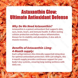 Oem/ODM Astaxanthin cao cấp Astaxanthin bổ sung nguồn vi tảo hỗ trợ mắt, khớp, lưu thông nội bộ, sức khỏe làn da - Product Image 4