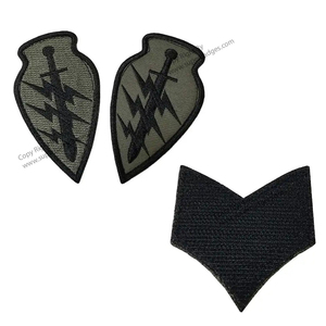 Nouveau rang coudre sur le fer sur le bras épaule brodé Applique Patch client nouveau design - Product Image 3