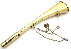 Corne de brouillard en laiton massif vintage-Corne de signal maritime nautique pour navires, objets de collection et décoration intérieure décorative - Product Image 6