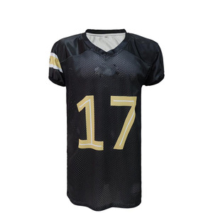 Vente chaude 2025 Vente en gros Maillots de football américain pour hommes T-shirts Personnalisation par sublimation Maillot de football en maille vierge pour homme - Product Image 3