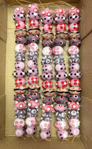 Artisan <b>Craft</b> Lamp Work Glass <b>Beads</b> 16mm Round Multi Colors for Jewelry Making and Decoration - Product Image 6