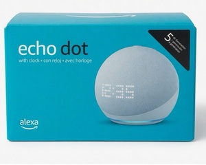 New Echos Dot Alexa 5th Gen Smart <b>Wireless</b> <b>Speaker</b> All Colors Clock Display Metal - Product Image 1