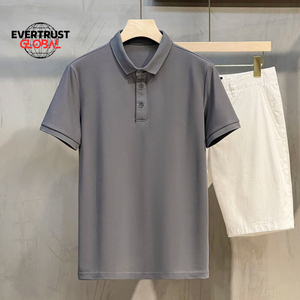 Camiseta de Manga Corta con Estampado de Lona Antiarrugas para Hombre, Diseño de Logotipo Personalizado, Alta Calidad, Gama Alta - Product Image 1