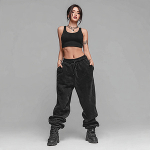 Acid Wash Baggy <b>Jogger</b> Sweatpants <b>Women</b> Heavy <b>Fleece</b> Vintage Washed Trouser Pajama Winter Stone Washed Sweat Pants Ladies - Product Image 1