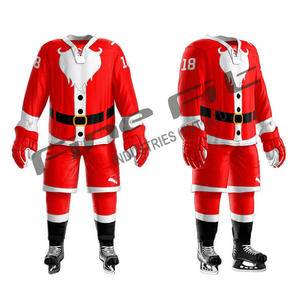 เครื่องแบบผ้าฝ้ายสั่งทำสำหรับทีมฮ็อกกี้น้ำแข็งสำหรับผู้ชายและผู้หญิง - Product Image 1