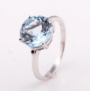 Anillo de plata de ley 2023 para mujer, anillo de plata de Tailandia con piedra turquesa - Product Image 1