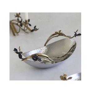 Admirable Iron Dates And Nuts Server Set 2 cuencos para servir alimentos de diferentes tamaños para uso en el hogar, el hotel y la boda - Product Image 4