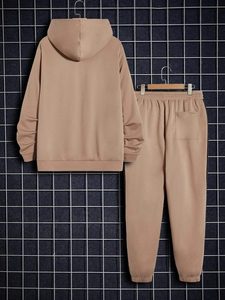 Chándal deportivo personalizado de algodón 100% transpirable para hombre para trotar y correr, chándal de entrenamiento - Product Image 3