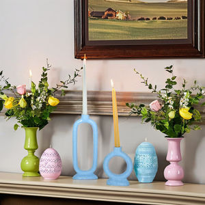 Portavelas de Metal de calidad superior hecho a mano de lujo con soporte accesorio decorativo para el hogar para ocasiones de Pascua - Product Image 1