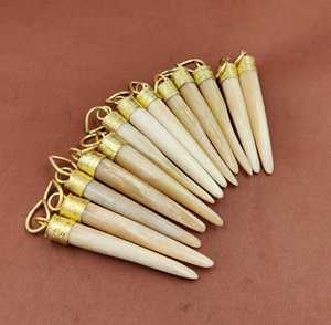 Collar hecho a mano, colgante de hueso de búfalo real con diseño hecho a mano, joyería de cuerno de búfalo DE LA India - Product Image 3