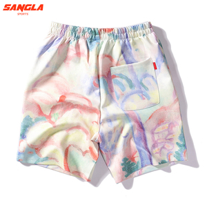 Pantalones cortos de algodón con estampado de logotipo personalizado de fábrica para hombre, pantalones cortos estampados lisos para hombre, producto de la mejor venta, pantalones cortos de estilo informal - Product Image 2