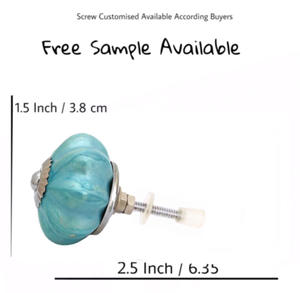 Modern Sea Green Neon <b>Ceramic</b> Knobs for Cabinets Drawers <b>Doors</b>-for Kitchen Wardrobe Living Room Furniture-Enhanced Visibility! - Product Image 3