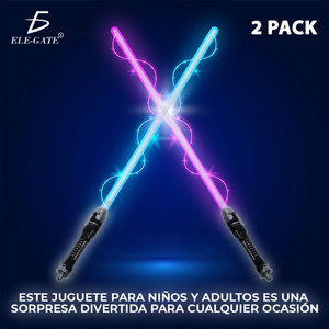 Sabres laser LED 2P <span class=keywords><strong>Star</strong></span> <span class=keywords><strong>Wars</strong></span> en plastique, <span class=keywords><strong>jouet</strong></span> de cosplay Darth Vader pour jouer et changer de couleur avec effets lumineux clignotants - Product Image 3
