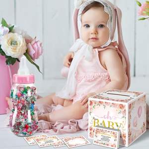 Juego de biberón grande para bebé, adivina cuántos dulces, decoraciones para Baby Shower, juegos de Cajas de Regalo reveladoras de género - Product Image 3