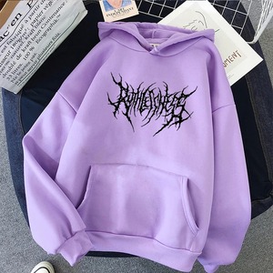 Hiver Nouveau Sweat-shirt pour hommes et femmes Fashion Solid Hooded Sweater Hip Hop Fleece Pullover - Product Image 5