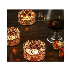 Juego de 3 velas votivas de metal hechas a mano de primera calidad con diseño y calidad extra clásicos a un costo muy extremo - Product Image 1