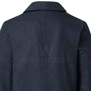 Peacoat de super qualité au design unique personnalisé pour la vente en ligne Manteau de caban d'hiver respirant pour hommes en taille adulte - Product Image 4