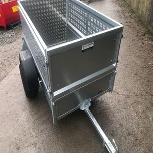 Volquete/volquete de remolque de 4 toneladas de granja pequeña con Tractor de buen precio 2-3 toneladas agrícolas nuevos componentes de núcleo de eje de neumático de condición usada - Product Image 4