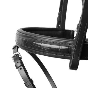 Bride anatomique Bande de sourcils incurvée BRIDLE SOFTY Beaucoup de couleurs Véritable Brun foncé Personnalisation PVC Western Horse Halter - Product Image 2