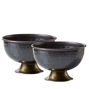 Tazón multiusos de aluminio para servir ensaladas, frutas, aperitivos y como decoración de mesa. - Product Image 1