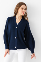 Cárdigan Oversize de Punto para Mujer, con Detalle de Botones, Alta Calidad, Transpirable y Personalizable