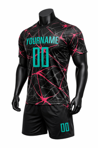 Uniforme de Fútbol Personalizado al por Mayor, Camiseta y Pantalones Cortos de Secado Rápido, Transpirables, para Entrenamiento y Partido, Marca Privada - Product Image 5