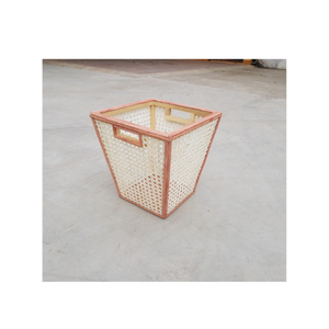 Panier plateau en rotin élégant: panier de rangement tissé avec poignées - Product Image 1