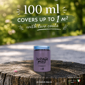 43 MAUVE 100 ml LaChalk the evolution of <b>chalk</b> paint Where <b>chalk</b> meets resin: Hybrid <b>Chalk</b> Resin Paint made in Italy - Product Image 2