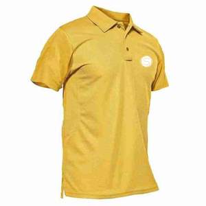 เสื้อโปโลกอล์ฟแขนสั้นผ้าฝ้าย100% เสื้อยืดพิมพ์ลายพัฟ - Product Image 6