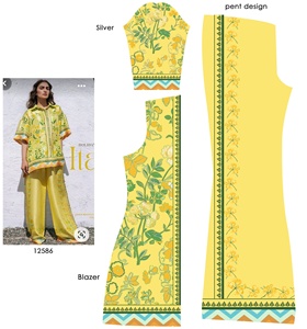 Tela de Satén 100% Poliéster, Resistente a las Manchas, Ligera, Personalizable, Impresión Digital Suave, Artículos en Existencia, Prendas para Niñas - Product Image 5