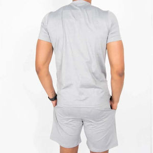 Service OEM de haute qualité 100% coton hommes chemises et shorts ensemble 2 pièces conception personnalisée hommes chemises et shorts ensemble pour adultes - Product Image 6