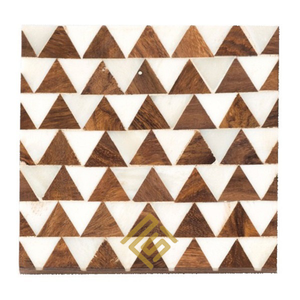 Haute qualité en céramique boisson caboteur Unique corne os carré Design classique bois résine bois tasse support Top vente maison tapis tampons - Product Image 1