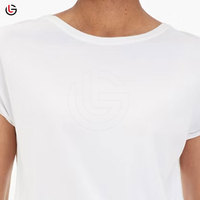 Ensemble T-shirt décontracté uni et short long pour femme, 100 % coton, séchage rapide, respirant, personnalisable, vente en gros à bas prix