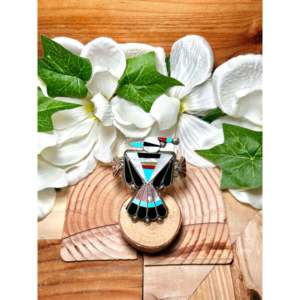 กำไลข้อมือแฟชั่น Zuni พร้อมด้วยหินเงินหลายชั้นและสเตอร์ลิง - Product Image 1