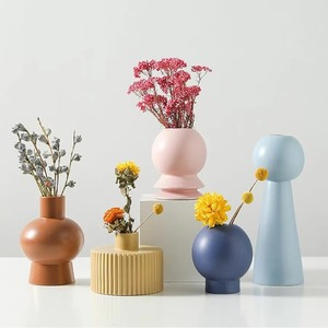 Vases à fleurs en métal de la plus haute qualité avec émail brillant enduit pour la décoration de la maison décor de Table fournitures de décorations pour la maison de luxe - Product Image 1
