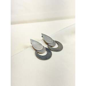 Tridha Contemporary 925 <b>Silver</b> Drop <b>Earrings</b> with Quartz Diamond <b>Pearl</b> Cute and Trendy Design for Weddings Parties and Gifts - Product Image 2